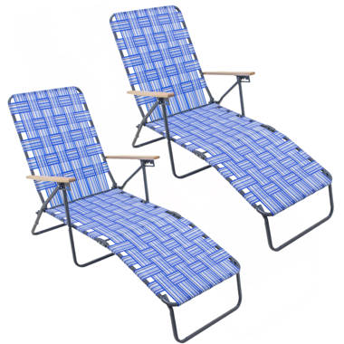 Webbed beach lounge online chairs